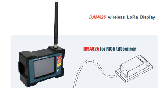DAM825 Wireless Inclinometer Display Unit , Wireless LoRa Screen Monitor