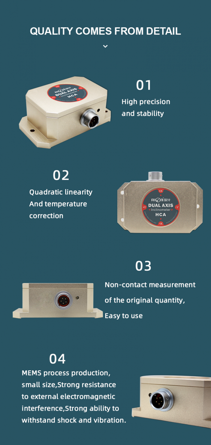 36V OEM Single Axis Inclinometer Electronic Tilt Sensor