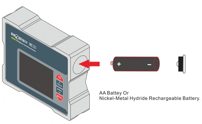 Two Axis 1.5v Electronic Inclinometer Magnetic Sides High Resolution